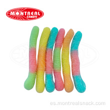 Halal Colorido Sweet Candy Gummy Worms